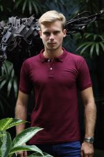 Maroon Collar T-Shirt - Image 3