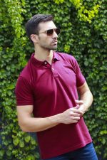 Casa Milano Maroon Collar Tshirt - Image 3