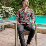 Harvey England Printed Button Down Shirt