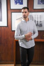 Harvey England Button Down Long Sleeve Shirt - Image 3