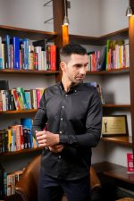 Harvey England Button Down Black Long Sleeve Shirt - Image 2