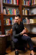 Harvey England Button Down Black Long Sleeve Shirt - Image 4