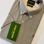 Casa Milano Gray Short Sleeve Button Down Shirt