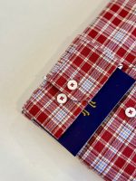 Harvey England Check Button Down Long Sleeve Shirt - Image 4
