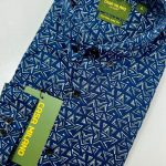 Casa Milano Button Down Printed Long Sleeve Shirt