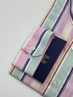 Harvey England Stripe Button Down Shirt - Image 3