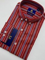 Harvey England Stripe Button Down Shirt