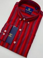 Harvey England Stripe Button Down Shirt