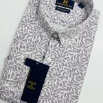 Harvey England Button Down Printed Long Sleeves Shirt