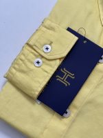 Harvey England Button Down Yellow Long Sleeves Shirt - Image 3