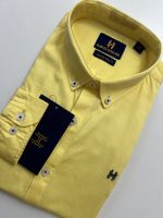Harvey England Button Down Yellow Long Sleeves Shirt