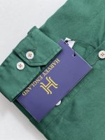Harvey England Button Down Forest Green Long Sleeves Shirt - Image 3