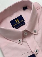 Harvey England Button Down Pink Long Sleeves Shirt - Image 3