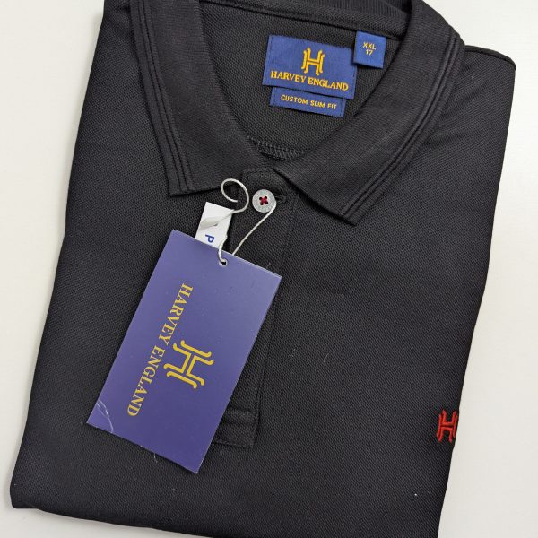 Harvey England Black Collar T- Shirt