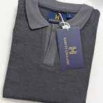 Harvey England Charcoal Grey Popcorn T- Shirt