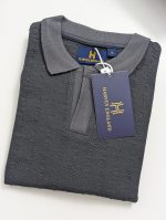 Harvey England Charcoal Grey Popcorn T- Shirt