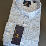 Harvey England Button Down Printed Long Sleeves Shirt