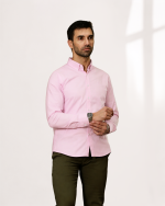 Harvey England Classic Button-Down Shirt - Baby Pink - Image 4