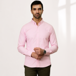 Harvey England Classic Button-Down Shirt - Baby Pink