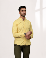 Harvey England Classic Button-Down Shirt - Yellow - Image 2