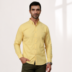 Harvey England Classic Button-Down Shirt - Yellow