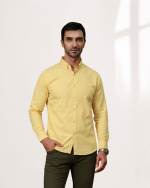 Harvey England Classic Button-Down Shirt - Yellow