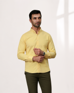 Harvey England Classic Button-Down Shirt - Yellow - Image 4